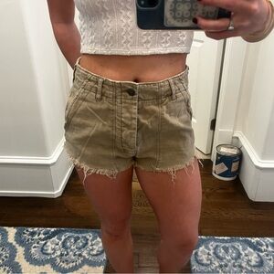Free people tan shorts